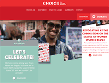 Tablet Screenshot of choiceforyouth.org